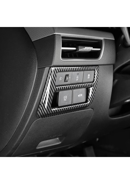 Far Ayarlama Anahtarı Düğmesi Kapak Hyundai Sonata Için Trim 2024 2025 Lhd Aksesuarlar Abs Karbon Fiber (Yurt Dışından) fırsatları