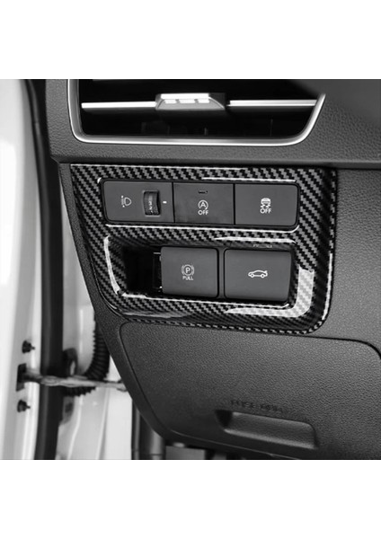 Far Ayarlama Anahtarı Düğmesi Kapak Hyundai Sonata Için Trim 2024 2025 Lhd Aksesuarlar Abs Karbon Fiber (Yurt Dışından) indirimleri