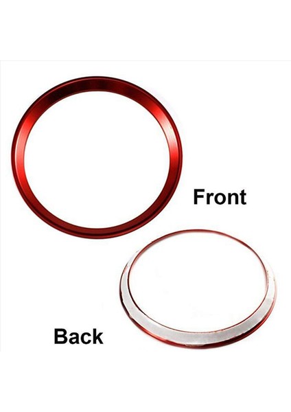 2x Kırmızı Direksiyon Simidi Merkezi Logo Dekorasyon Kapağı Halkası Trim Mercedes Benz C E Cla Glc Gle Sınıf 2015+ (Yurt Dışından) fırsatları