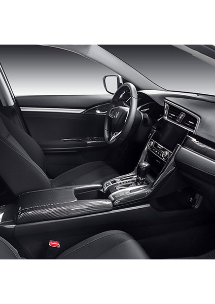 Kolçak Kutusu Koruyucu Karbon Fiber Otomobili Kapsar Honda Civic Için 10TH 2016 2017 2018 2019 (Yurt Dışından) indirimleri