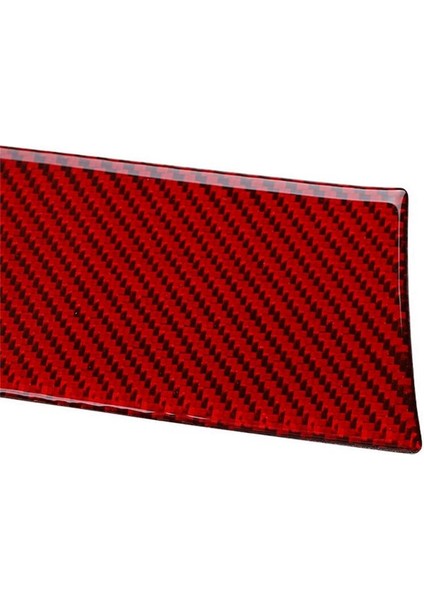 Karbon Fiber Kırmızı Iç Merkez Kontrol Dişli Vites Paneli Düğmesi Porsche Panamera Için Dekoratif Döşeme Şeritleri 2010-2016 (Yurt Dışından) fırsatları