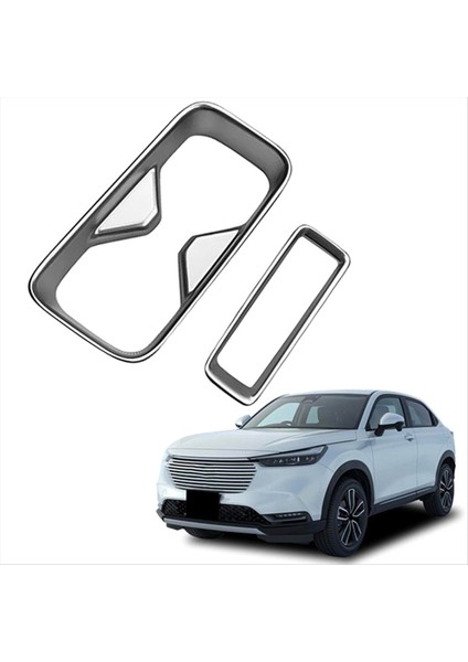 Araba Mat Gümüş Merkez Konsol Su Kupası Tutucu Dekorasyon Kapağı Honda Hrv Hr-V-V Vezel 2021 2022 (Yurt Dışından) fırsatları