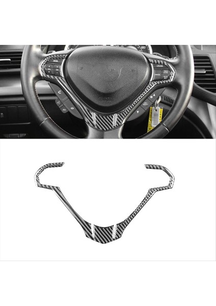 Acura Tsx 2009-2014 Için Karbon Fiber Araba Direksiyon Simidi Kapağı Döşeme Iç Aksesuarları (Yurt Dışından) fırsatları