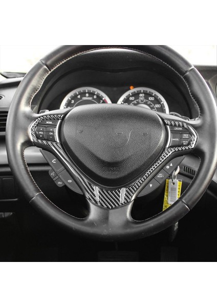 Acura Tsx 2009-2014 Için Karbon Fiber Araba Direksiyon Simidi Kapağı Döşeme Iç Aksesuarları (Yurt Dışından) indirimleri