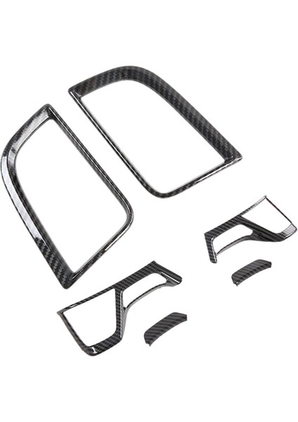 Mitsubishi Pajero Sport 2020 Otomobil Aksesuarları 2 Pc Için 6 Pcs 2 Hava Çıkışı Çerçevesi ve 4 Pcs Direksiyon Simidi Kapağı (Yurt Dışından)