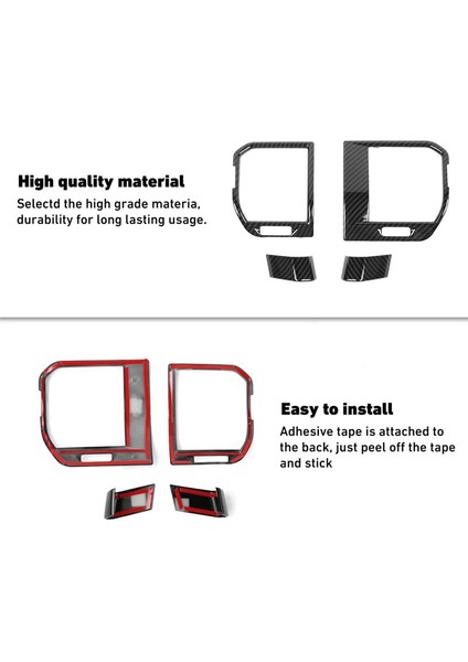 Ford F150 2021 2022 2023 Iç Aksesuarlar (Abs Karbon Fiber) Için Merkez Konsol Klima Havalandırma Döşeme (Yurt Dışından) indirimleri