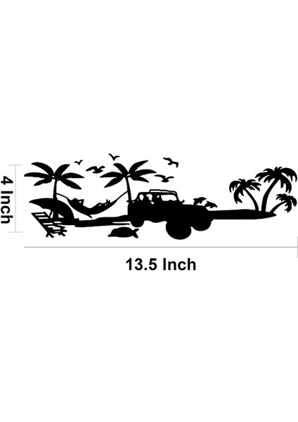 Gösterge Tablosu Çıkartma Eldiveni Kutusu Plaj Manzarası Vinil Sticker Döşeme Jeep Wrangler Jl Gladiator Jt 2018-2023 Aksesuarlar (Yurt Dışından) modelleri