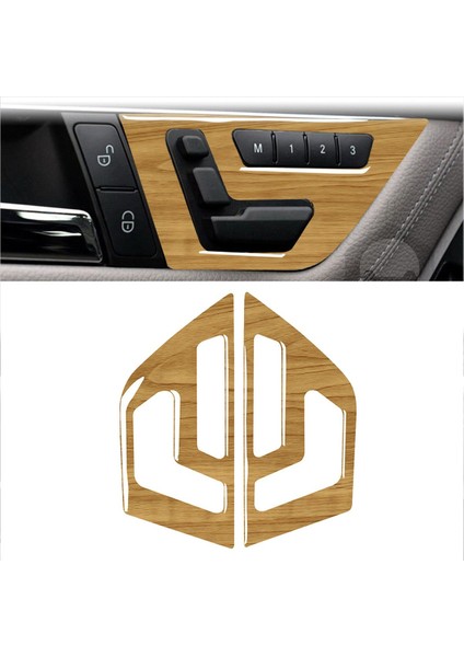 Araç Iç Kapı Koltuk Ayar Anahtarı Kapak Trim Sarı Ahşap Tahıl Mercedes-Benz C Sınıfı W204 2007-2013 (Yurt Dışından) fiyatları