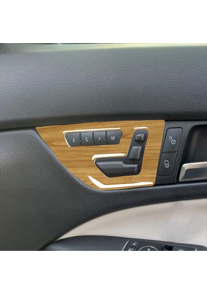 Araç Iç Kapı Koltuk Ayar Anahtarı Kapak Trim Sarı Ahşap Tahıl Mercedes-Benz C Sınıfı W204 2007-2013 (Yurt Dışından) fırsatları