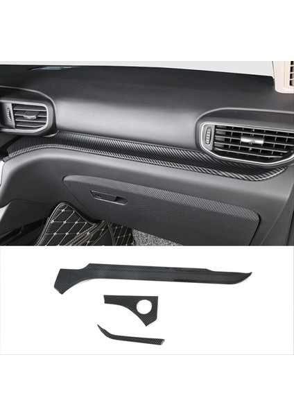 Ford Explorer 2020 2021 2022 Aksesuarlar Için Orta Konsol Konsol Gösterge Şerit Trim Kapak Karbon Fiber (Yurt Dışından) fiyatları