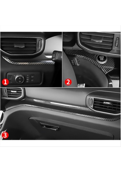 Ford Explorer 2020 2021 2022 Aksesuarlar Için Orta Konsol Konsol Gösterge Şerit Trim Kapak Karbon Fiber (Yurt Dışından) fırsatları