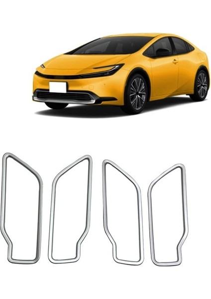 Toyota Prius 60 Serisi 2023 2024 Araba Iç Kapı Kolu Kase Kapak Döşeme Iç Aksesuarları (Gümüş) (Yurt Dışından) modelleri