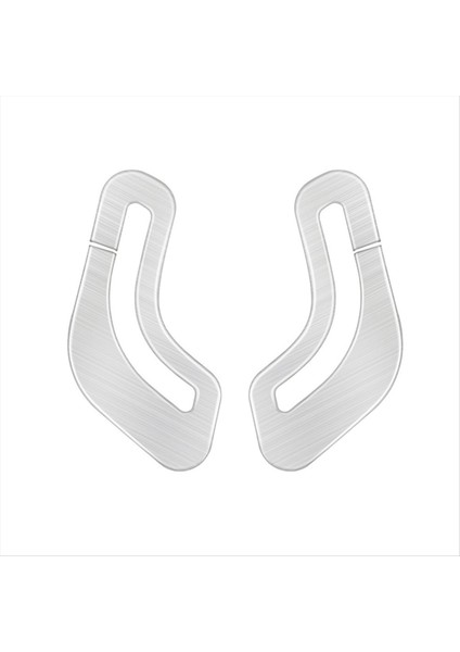 Toyota Alphard 40 Serisi 2023+ Gümüş Için Araba Paslanmaz Çelik Emniyet Kemer Panel Kapak Çerçevesi Iç Trim Aksesuarları (Yurt Dışından)