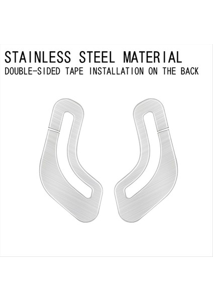 Toyota Alphard 40 Serisi 2023+ Gümüş Için Araba Paslanmaz Çelik Emniyet Kemer Panel Kapak Çerçevesi Iç Trim Aksesuarları (Yurt Dışından) fırsatları