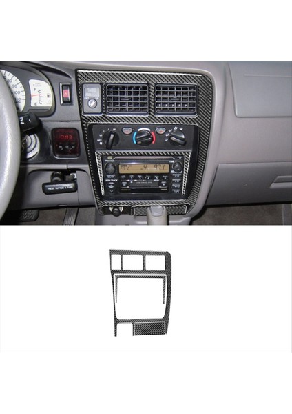 Toyota Tacoma Için Gerçek Karbon Fiber 2001-2004 Merkez Konsol Radyo CD Ac Panel Kapak Döşeme Sticker Iç Aksesuarlar (Yurt Dışından) fırsatları