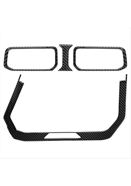 Ford Mustang Için Karbon Fiber Çıkartma Gt 2024 2025 Araba Merkezi Kontrol Ac Outlet Havalandırma Panel Trim Iç Aksesuarlar (Yurt Dışından)