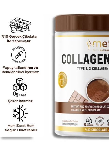 Collagen & Chocolate Tip1 & Tip3 Gerçek Çikolatalı Kolajen fiyatları