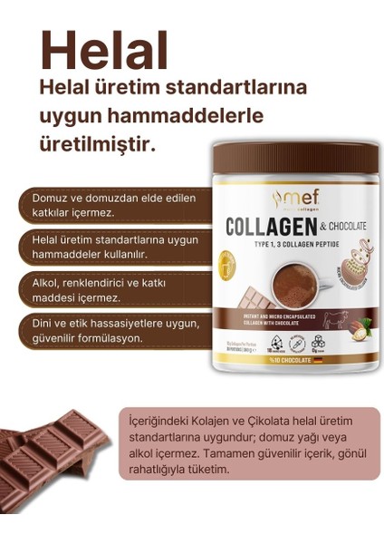 Collagen & Chocolate Tip1 & Tip3 Gerçek Çikolatalı Kolajen fırsatları