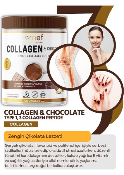 Collagen & Chocolate Tip1 & Tip3 Gerçek Çikolatalı Kolajen indirimleri