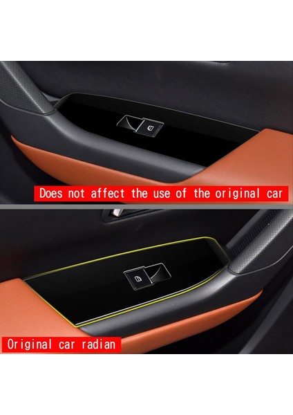 Mazda Cx-50 CX50 2023 Abd Sürüm Araba Pencere Asansör Düğmeleri Cam Anahtar Kapak Çerçevesi Panel Trim Aksesuarları Parlak Siyah (Yurt Dışından) modelleri