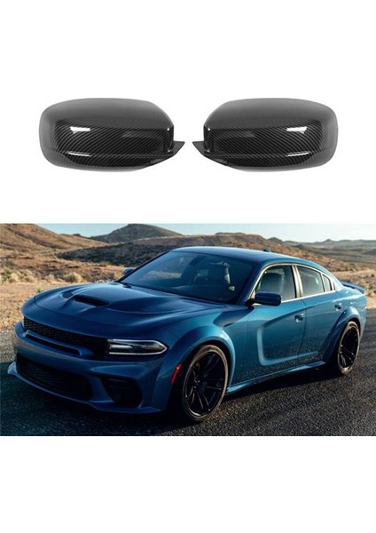 Araç Karbon Fiber Yan Dikizle Bakış Ayna Dekorasyon Kapağı Dodge Charger 2015-2020 Aksesuarları Için Trim (Yurt Dışından) modelleri