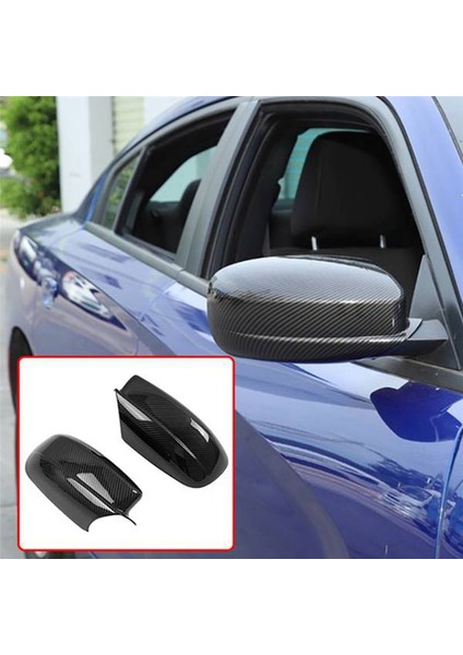 Araç Karbon Fiber Yan Dikizle Bakış Ayna Dekorasyon Kapağı Dodge Charger 2015-2020 Aksesuarları Için Trim (Yurt Dışından) fırsatları