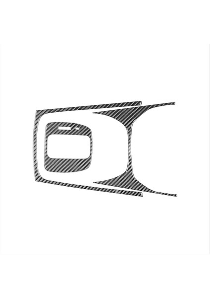 Ford Escape Için Karbon Fiber 2013-2016 Merkez Konsol Dişli Vites Paneli Kapak Trim Kiti Iç Aksesuarlar Lhd (Yurt Dışından)