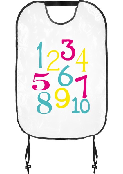 Desenli Oto Koltuğu Arkası Koruyucu Sayıları Öğreniyorum Temalı fiyatları