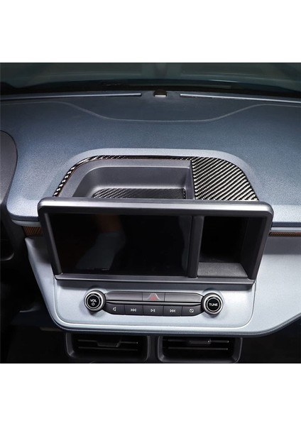Gösterge Tablosu Depolama Kutusu Panel Kapak Ford Maverick 2022 2023 Aksesuarları Için Döşeme Çıkartmaları - Yumuşak Karbon Fiber (Yurt Dışından) modelleri