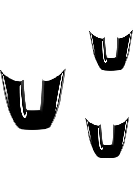 2x Araç Parlak Siyah V Stil Direksiyon Paneli Kapak Trim Dekorasyon Çerçevesi Honda Vezel Hr-V Hrv 2021 2022 (Yurt Dışından)