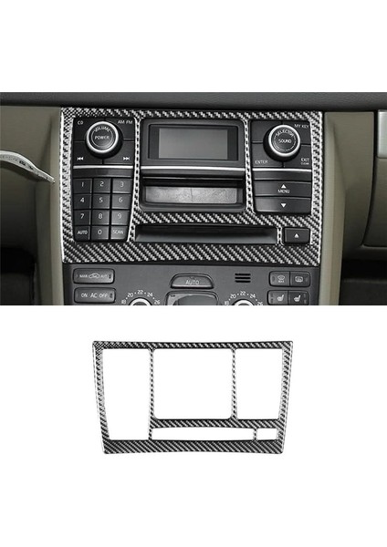 Merkezi Kontrol Cd&#39 Si Volvo XC90 2003-2014 Aksesuarlar Için Merkezi Kontrol Cd&#39 Si Düğüm Paneli Kapak Dekoratif Karbon Fiber (Yurt Dışından) indirimleri