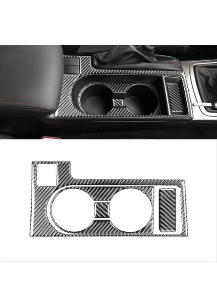 Subaru Impreza Için Karbon Fiber 2009 2010 2011 Lhd Merkezi Kontrol Su Kupası Tutucu Kapak Trim Iç Aksesuarlar (Yurt Dışından) fırsatları