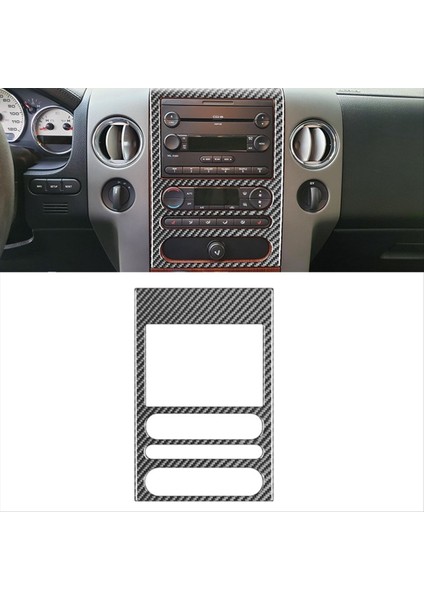 Ford F150 2004-2008 Karbon Fiber Otomobil Kontrol CD Hacim Panel Çerçeve Kapak Çıkartma Trim Aksesuarları (Yurt Dışından) fırsatları