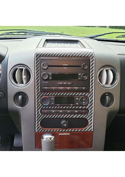 Ford F150 2004-2008 Karbon Fiber Otomobil Kontrol CD Hacim Panel Çerçeve Kapak Çıkartma Trim Aksesuarları (Yurt Dışından) indirimleri