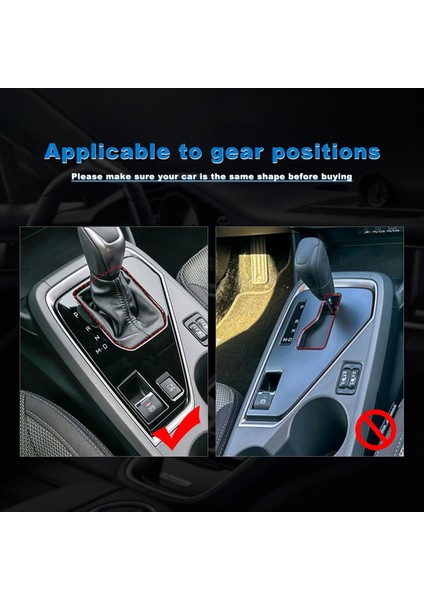 Subaru Crosstrek Için 2022-2024 Lhd Yumuşak Karbon Fiber Otomobil Merkezi Dişli Vites Vites Paneli Kapak Trim Aksesuarları (Siyah) (Yurt Dışından) fiyatları