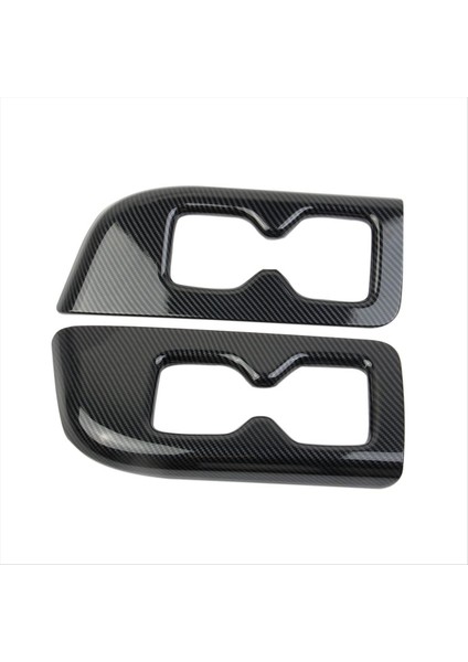 Hyundai Palisade Için 2019-2024 Iç Arka Üçüncü Sıra Koltuk Kupası Tutucu Trim Kapak Panel Aksesuarları Abs Karbon Fiber (Yurt Dışından)