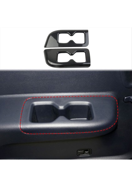 Hyundai Palisade Için 2019-2024 Iç Arka Üçüncü Sıra Koltuk Kupası Tutucu Trim Kapak Panel Aksesuarları Abs Karbon Fiber (Yurt Dışından) fiyatları