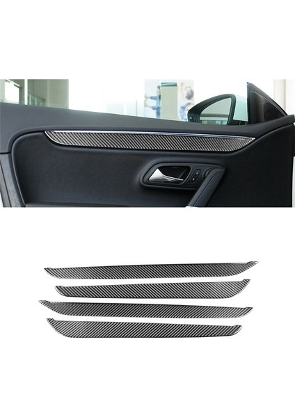 Volkswagen cc Için 2012-2018 Yumuşak Karbon Fiber Iç Kapı Paneli Kapak Trim Sticker Aksesuarları (Yurt Dışından) fırsatları