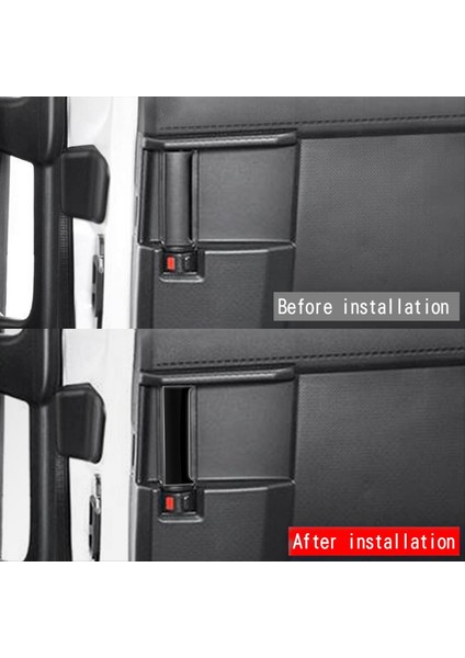 Araba Orta Kapı Tutucu Trim Sticker Iç Saplama Toyota Wooly Için Dekoratif Şerit 2022 Parlak Siyah (Yurt Dışından) fiyatları