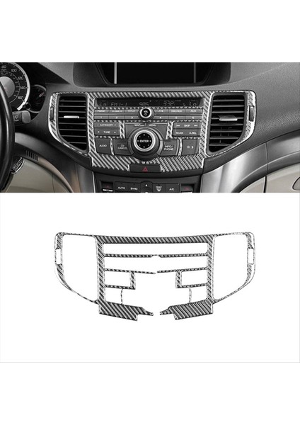 Acura Tsx 2009-2014 Karbon Fiber Merkezi Konsol Navigasyon Hava Havalandırma Kapağı Trim Iç Aksesuarlar (Yurt Dışından) fırsatları