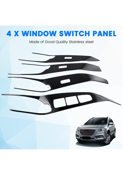 Haval H6 Için 3 Gen 2021-2023 Araba Penceresi Kaldırma Anahtarı Panel Kapak Döşeme Iç Aksesuarlar Siyah (Yurt Dışından) fırsatları