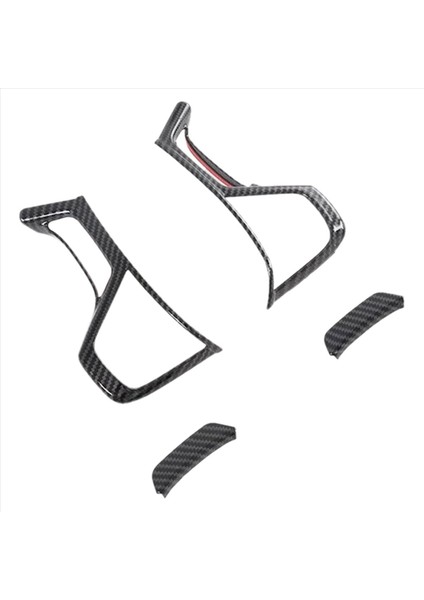 Mitsubishi Pajero Sport 2020 8pcs Karbon Fiber Abs Otomobil Iç Direksiyon Simidi Kapağı Kaplama Pervazları Araba Stil (Yurt Dışından) fiyatları