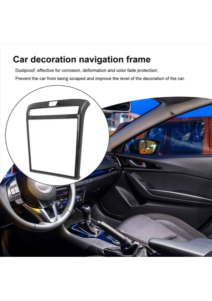 Hyundai Tucson L Nx4 2021 2022 Için Araba Karbon Fiber Abs Navigasyon Çerçevesi Dekorasyon Kapağı Kaplama Çıkartmaları (Yurt Dışından) fırsatları