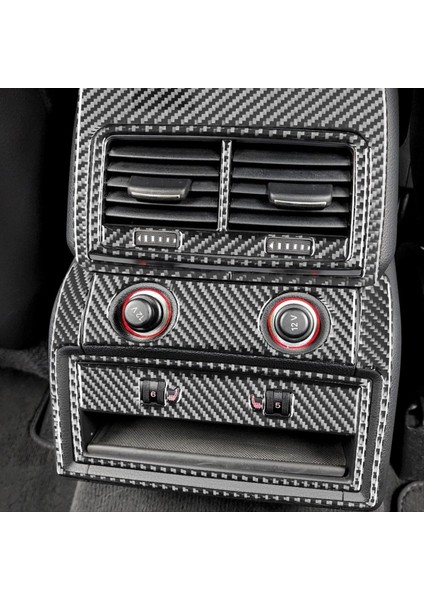 Audi Q7 Için 2007-2015 Gerçek Yumuşak Karbon Fiber Araba Arka Ac Hava Delikleri Çerçeve Dekorasyon Kapağı Döşeme Iç Aksesuarları (Yurt Dışından) fırsatları