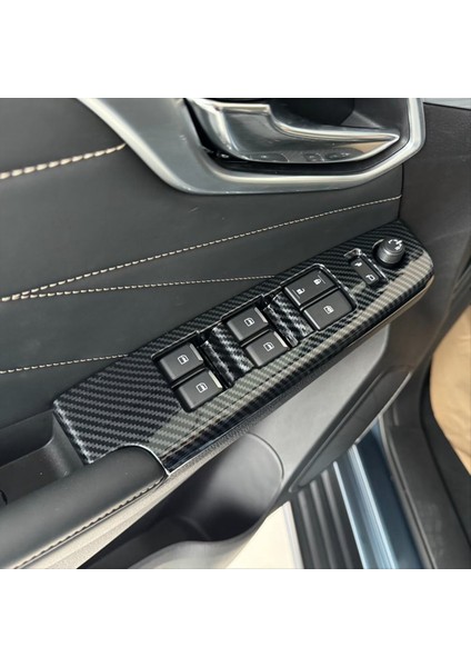 Isuzu D-Max Dmax 2023 2024 Lhd Karbon Fiber Araç Penceresi Anahtar Panel Kapak Kapağı Trim Iç Aksesuarlar (Yurt Dışından) fiyatları