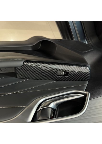 Isuzu D-Max Dmax 2023 2024 Lhd Karbon Fiber Araç Penceresi Anahtar Panel Kapak Kapağı Trim Iç Aksesuarlar (Yurt Dışından) modelleri