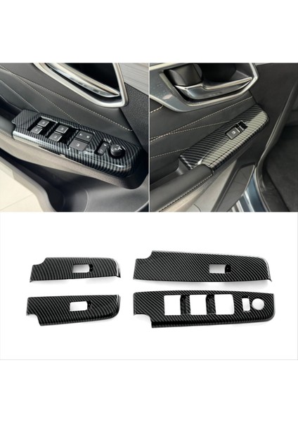 Isuzu D-Max Dmax 2023 2024 Lhd Karbon Fiber Araç Penceresi Anahtar Panel Kapak Kapağı Trim Iç Aksesuarlar (Yurt Dışından) indirimleri