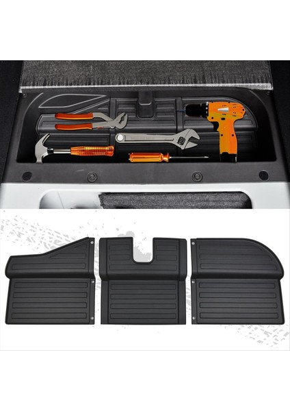 Ford Bronco 2021 2022 2023 Için Arka Bagaj Mat Kargo Astarı Yatak Astar Gövdesi Alt Depolama Mat Kargo Paspasları Gövde Astarı (Yurt Dışından) fırsatları