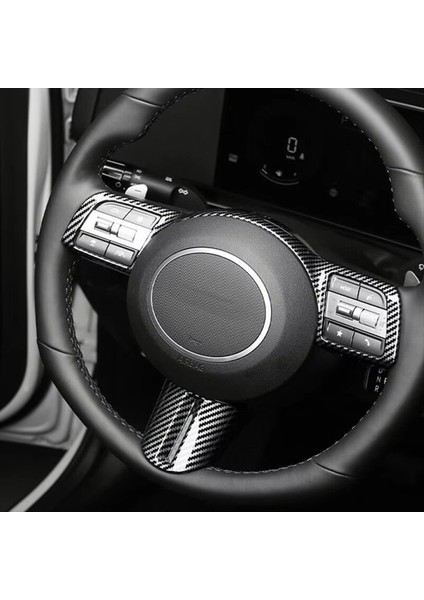Hyundai Sonata Için Dn8 2024 Otomobil Direksiyon Simidi Kapağı Döşeme Dekoratif Çerçeve Karbon Fiber Iç Aksesuarlar (Yurt Dışından) modelleri