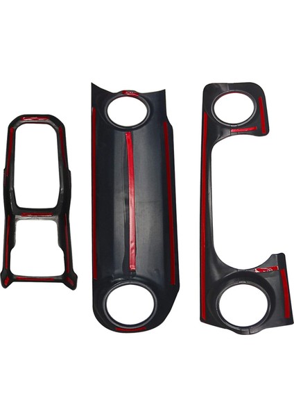 Jl Center Konsol Paneli Gösterge Tablosu Kapak Jeep Wrangler Jl 2018-2021/ Gladiator Jt 2020 Aksesuarları (Kırmızı) (Yurt Dışından) fiyatları